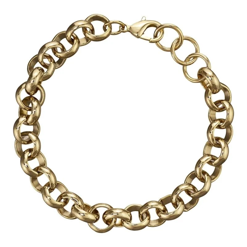 10mm Gold Filled Bonded Belcher Bracelet Classic 8 Inches