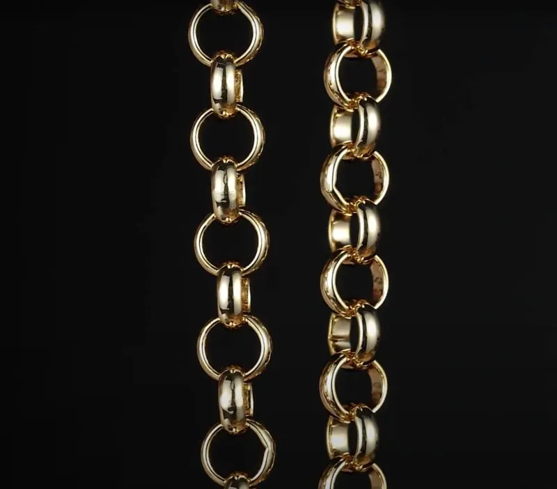 10mm Gold Filled Bonded Belcher Bracelet Classic 8 Inches
