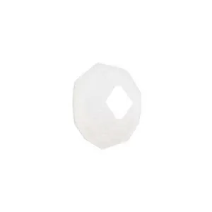 6mm Milky White Rondelle Crystal Beads
