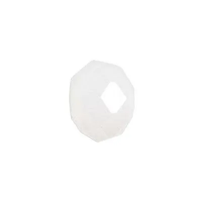 6mm Milky White Rondelle Crystal Beads