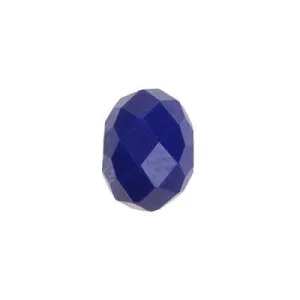 6mm Opaque Cobalt Blue Rondelle Crystal Beads