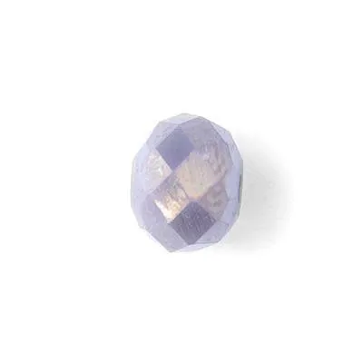 8mm Opaque Light Grey AB Rondelle Crystal Beads