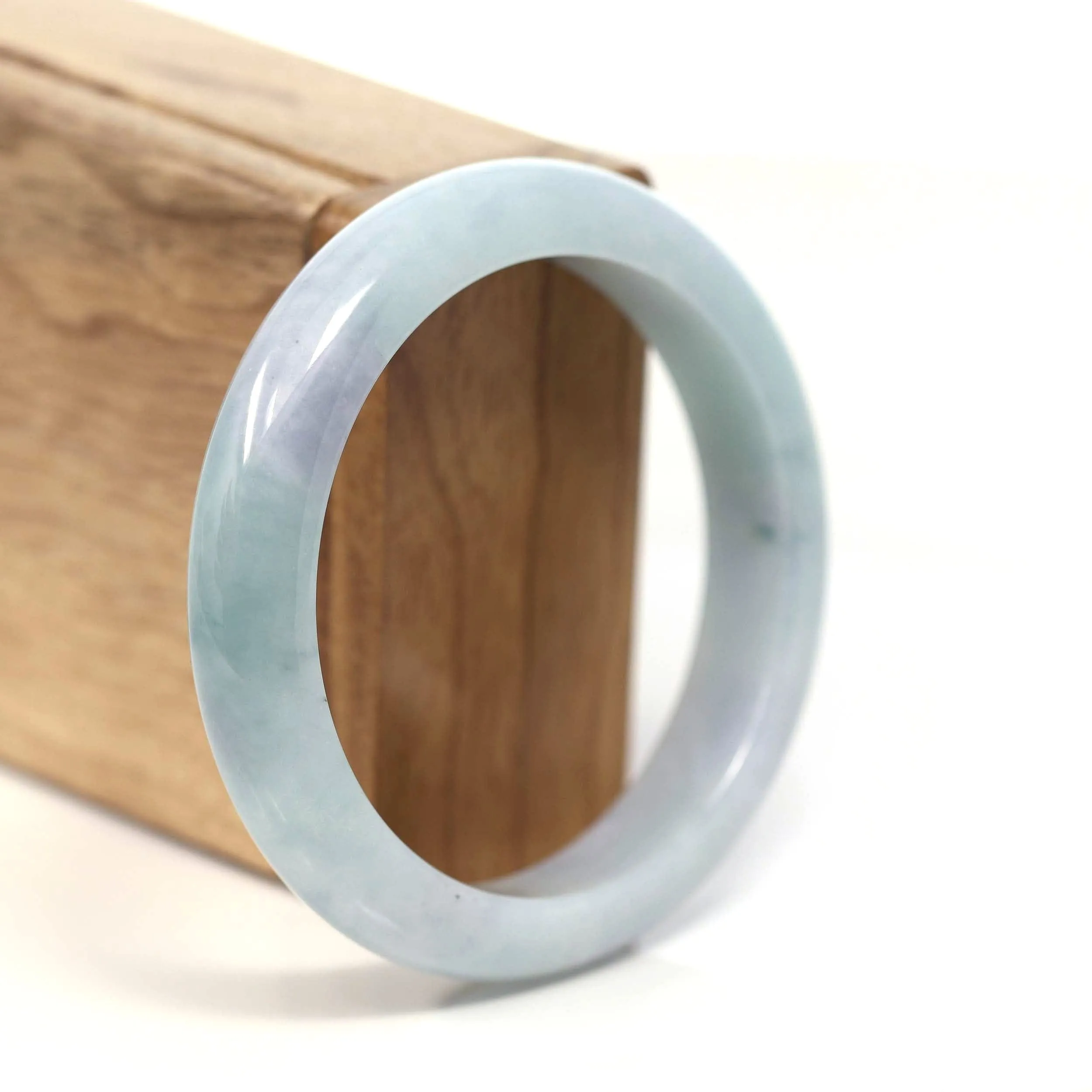 Baikalla™ "Classic Bangle" Genuine Burmese Jadeite Jade Bangle Bracelet (57.37mm) #T213