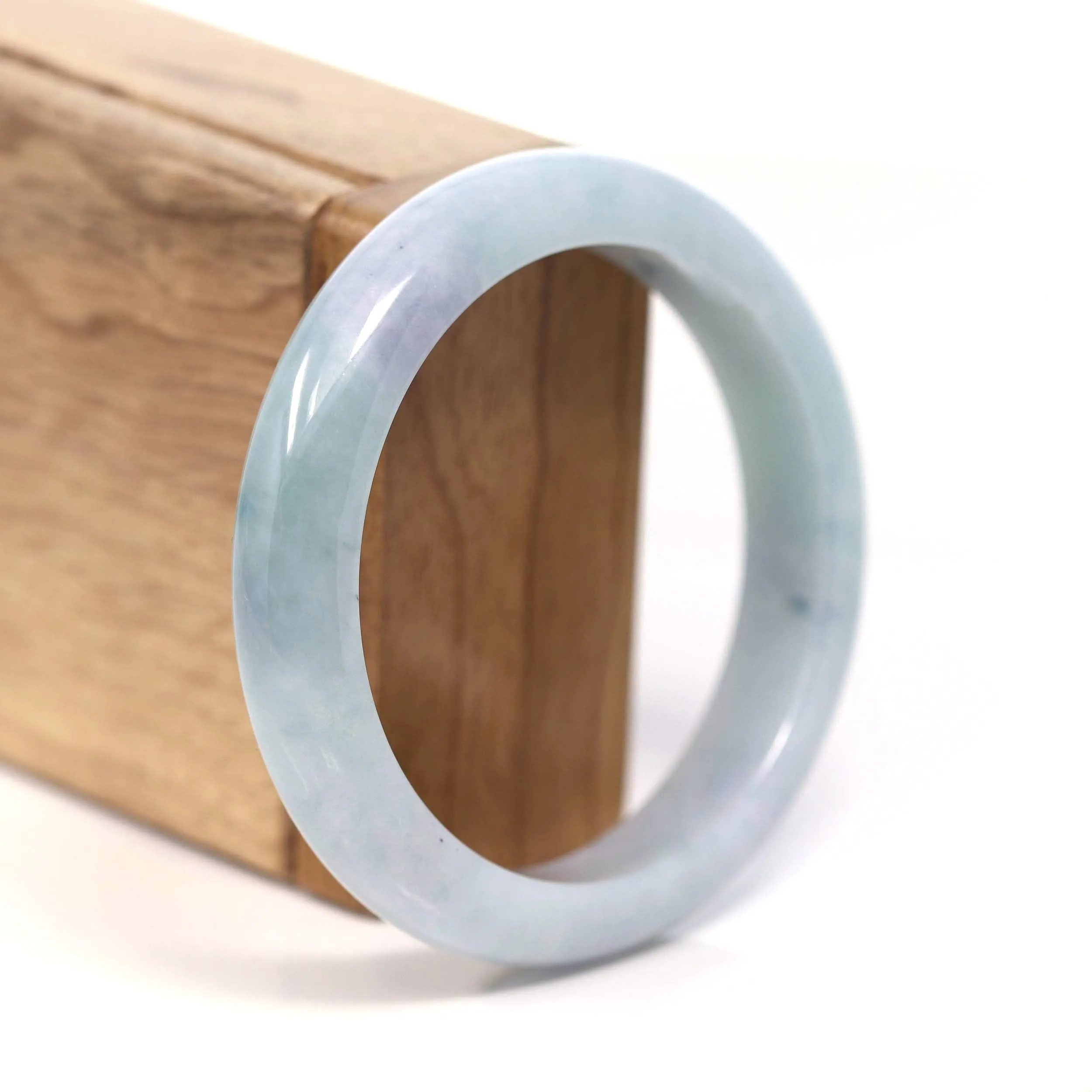 Baikalla™ "Classic Bangle" Genuine Burmese Jadeite Jade Bangle Bracelet (57.37mm) #T213