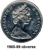 Canada Copper 1982 5 cents  (Elizabeth II) 4.6gr .750
