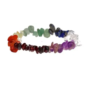 Chakra Crystal Chip Bracelet
