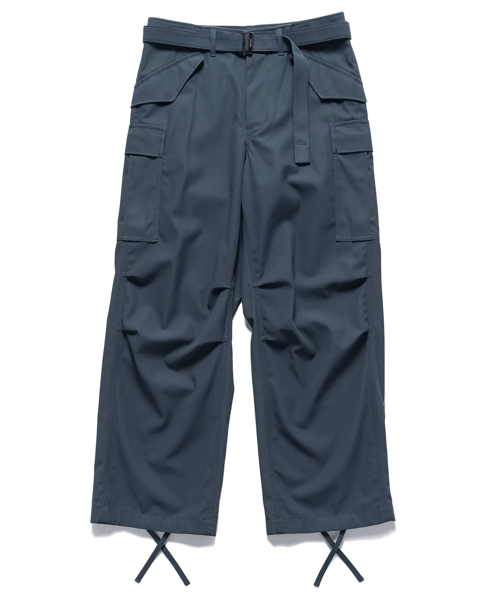 Cotton Twill Pants BLUE GRAY