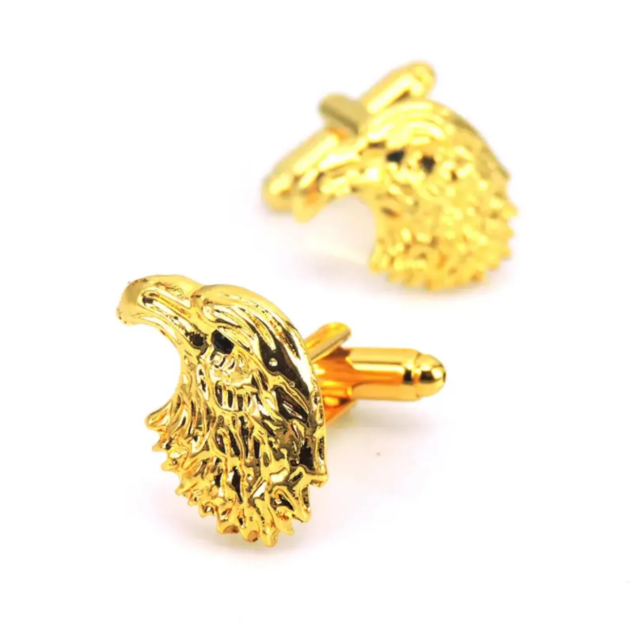 Cufflinks for Men High Quality Luxury Black Crystal Eagle Head Formal Business Dress Shirt Cuff XK2S014