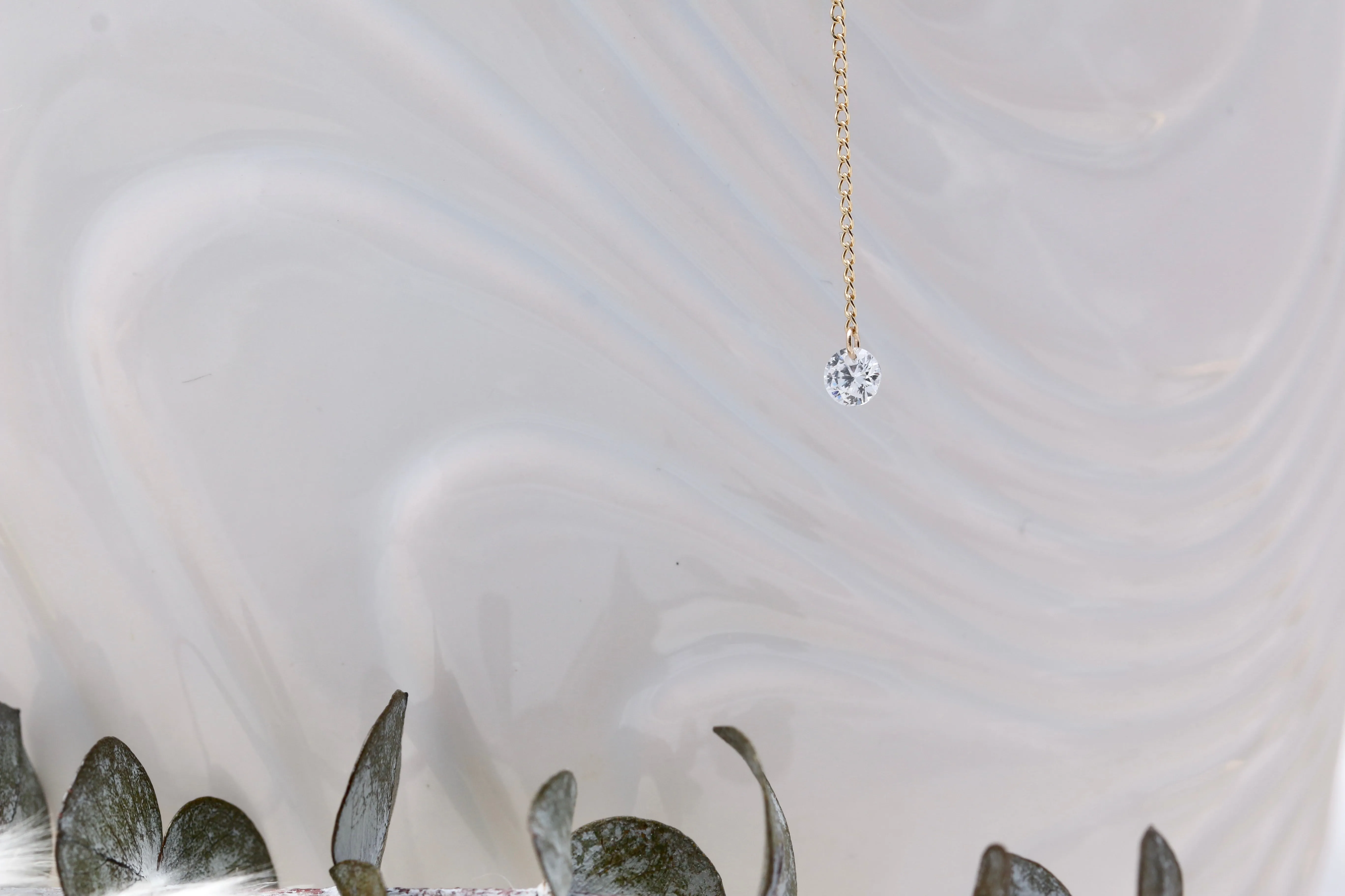 CZ Lariat Necklace