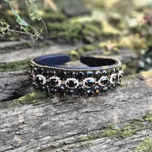 Diadem Boho Crystal Black