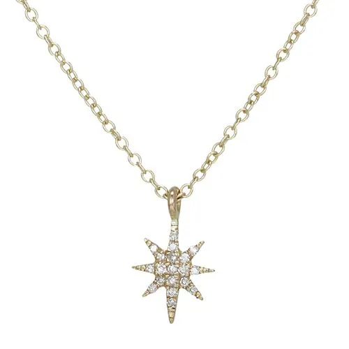 Diamond Star Pendant Necklace