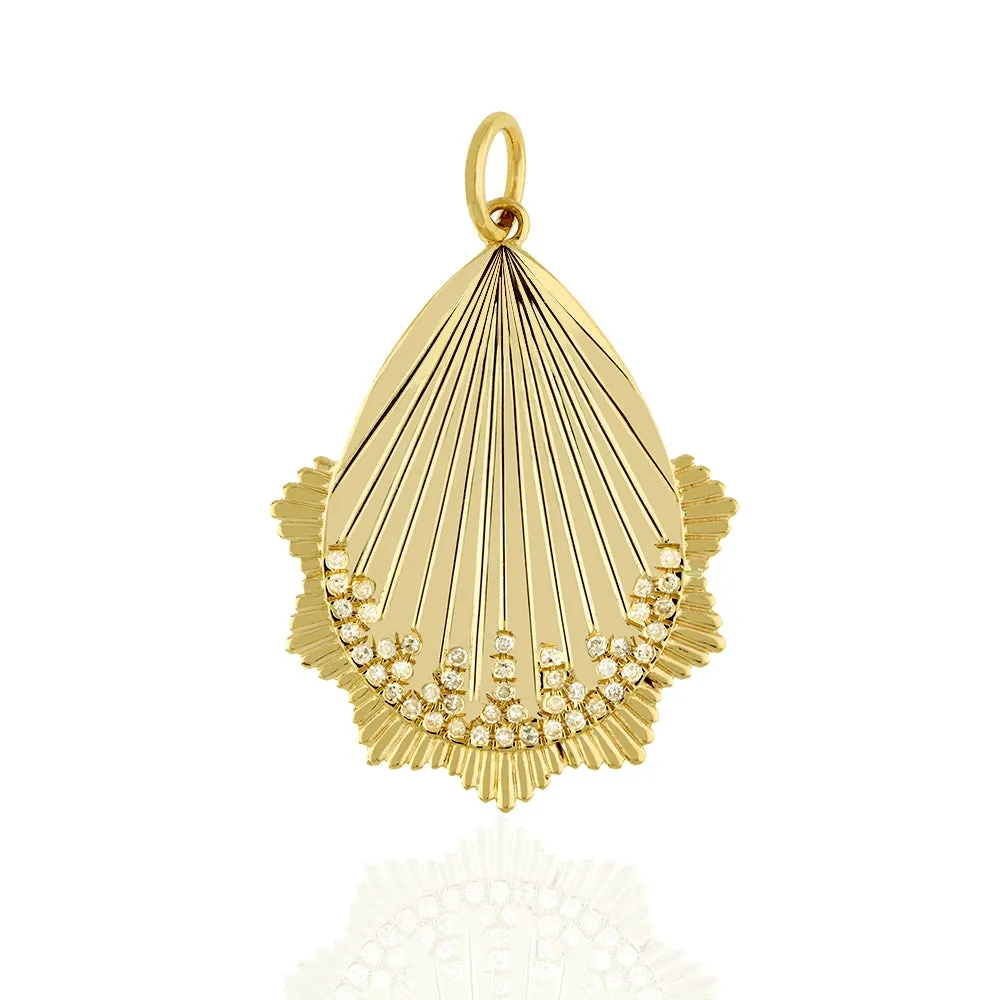 Diamond SunRays Pendant 24x29mm