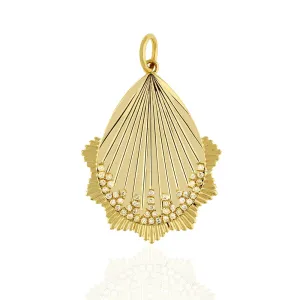 Diamond SunRays Pendant 24x29mm