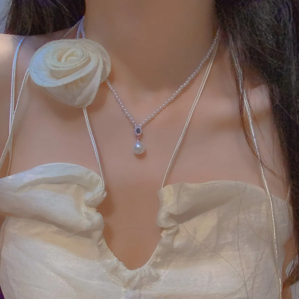 Emerald Pearl Necklace