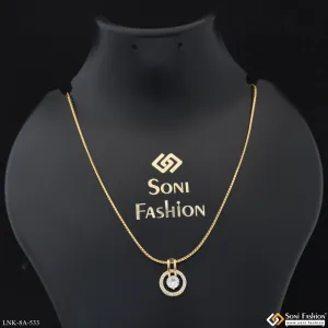 Eye-Catching Design Gold Plated Chain Pendant for Ladies - Style A533