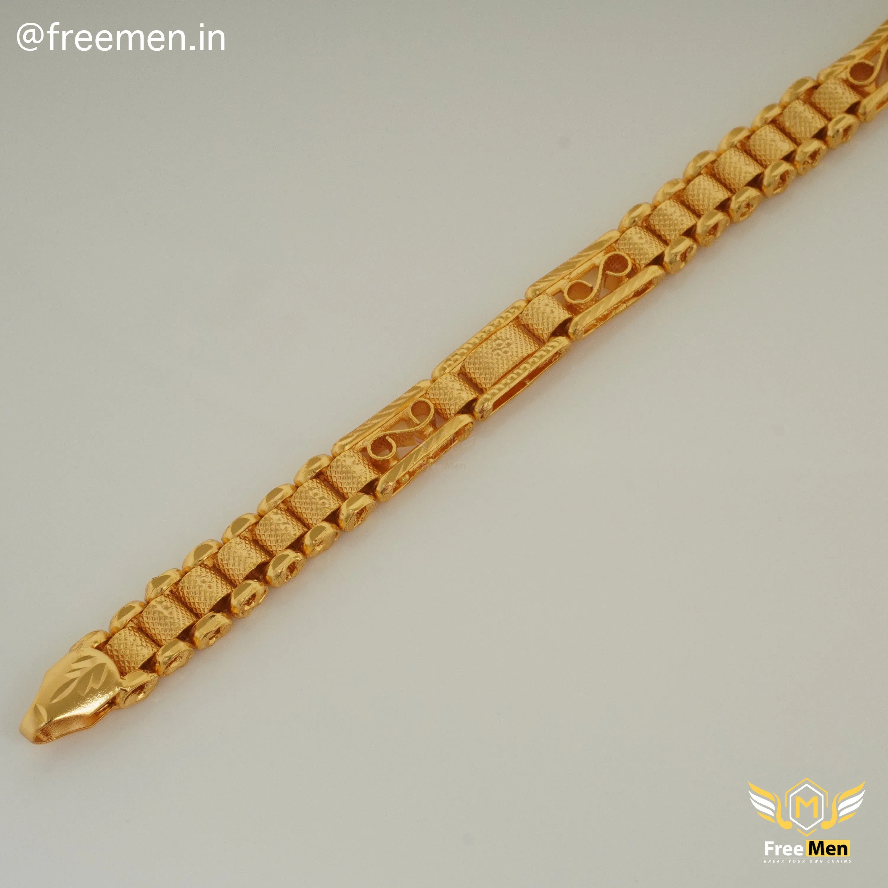 Freeman S Special Golden Bracelet for Men- FM408
