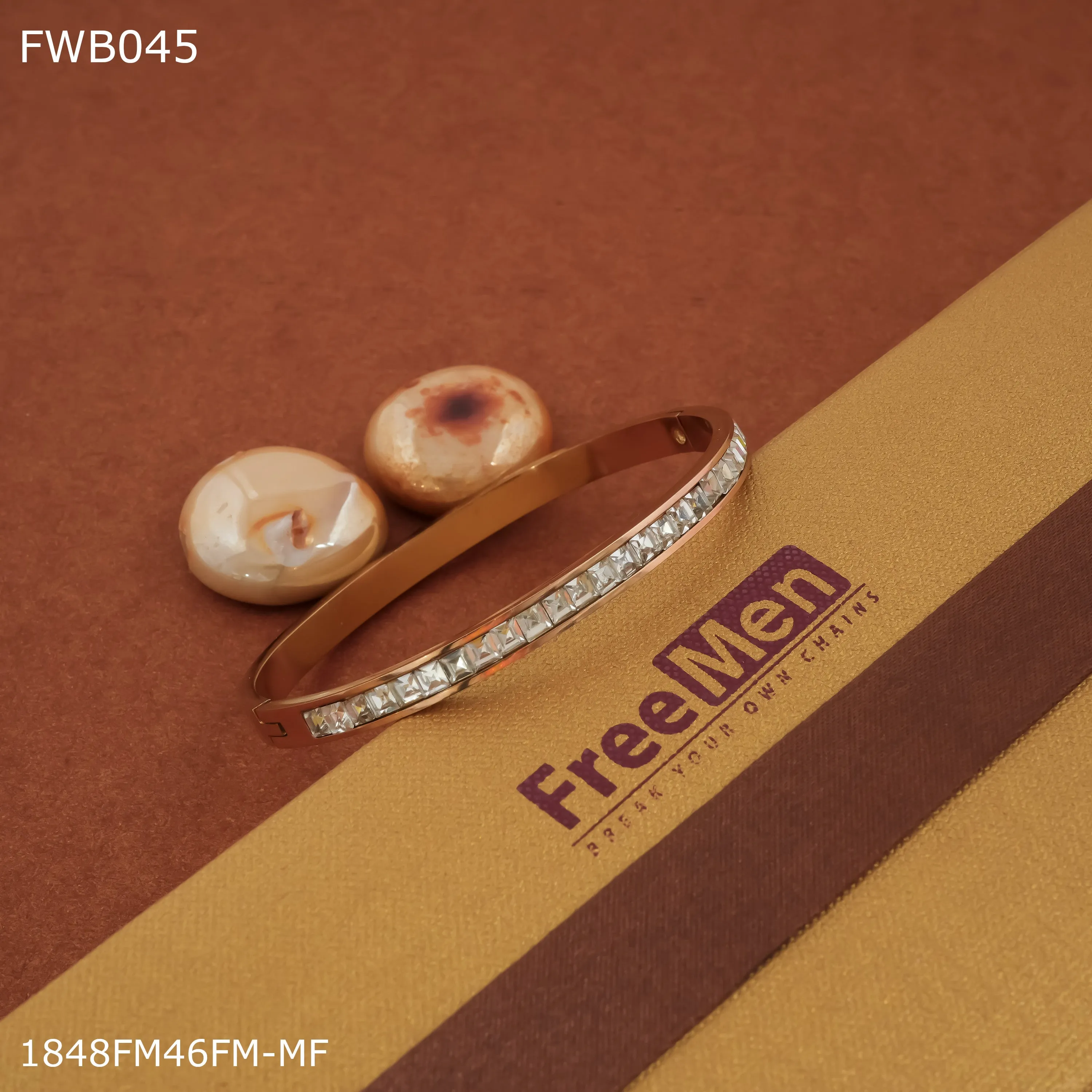 Freemen AD stone rose golde kada  - FWB045