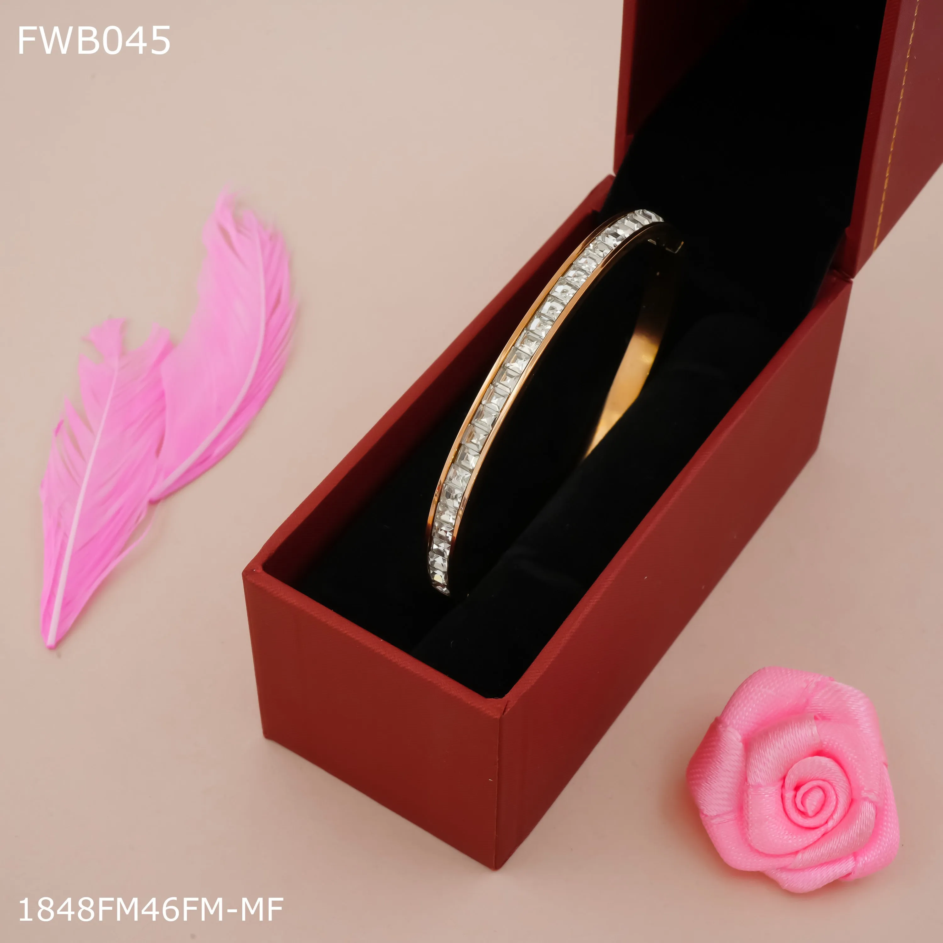 Freemen AD stone rose golde kada  - FWB045