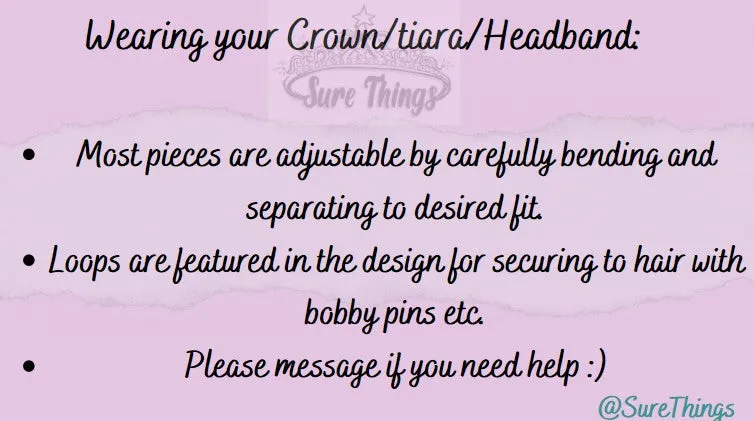 Gothic Red Vintage Baroque  Dark Black Tiara Crown Evil Queen diadem headdress
