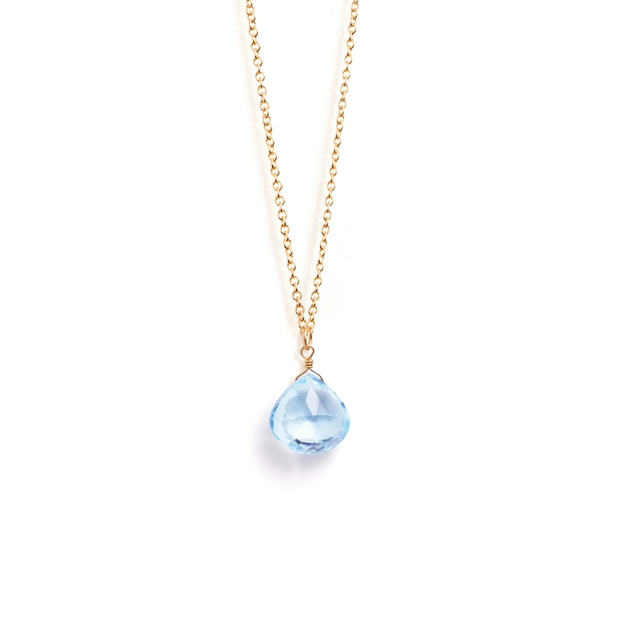 November Topaz Birthstone Pendant Necklace