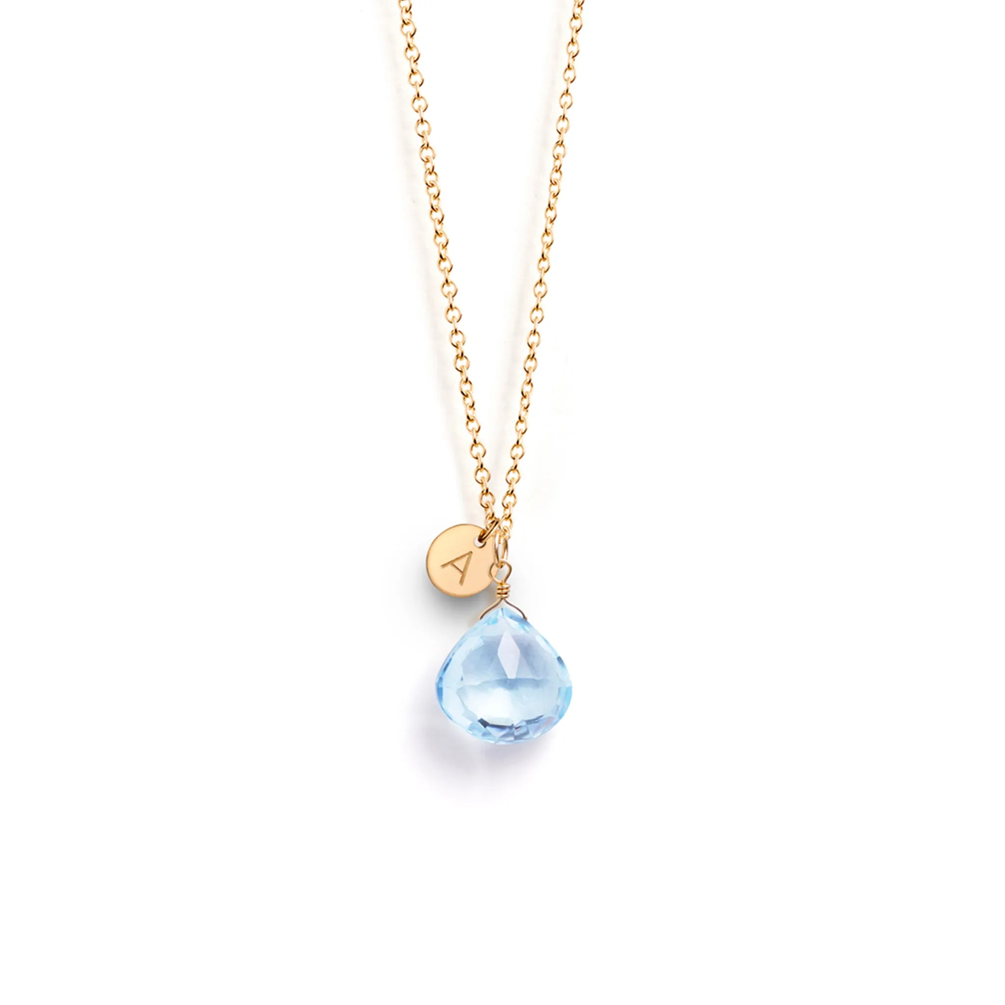 November Topaz Birthstone Pendant Necklace
