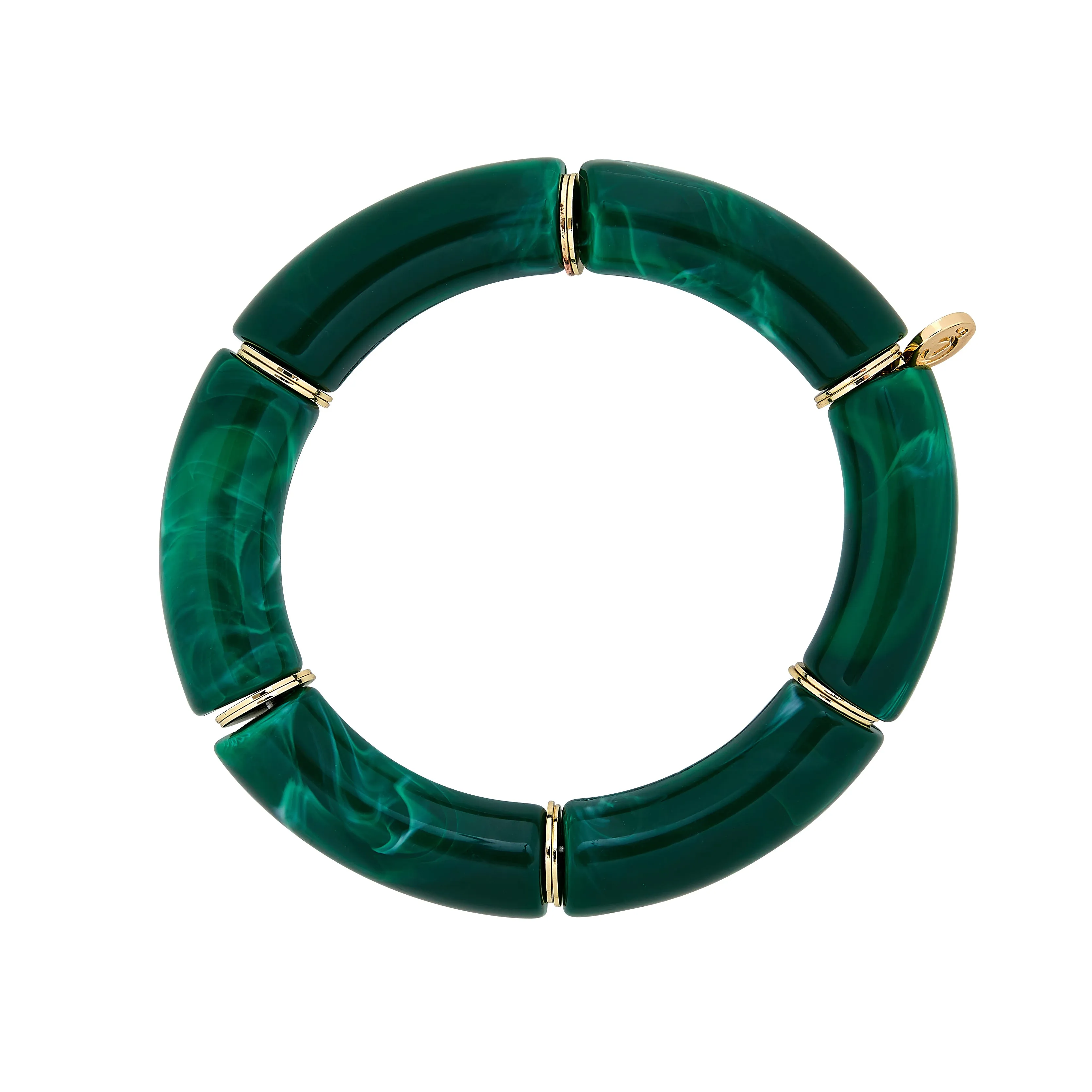 Palm Beach Bracelet Thick Jade Marble