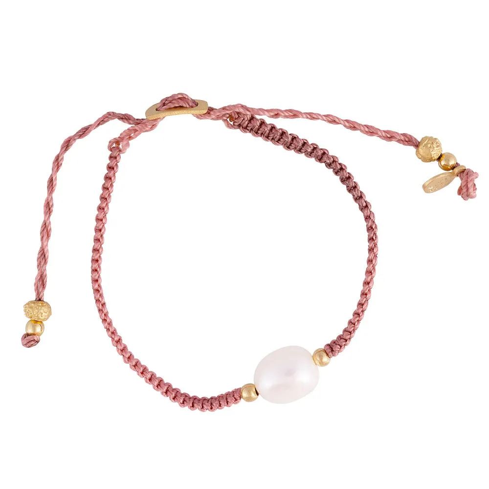 PEARL ROPE BRACELET - ROSA