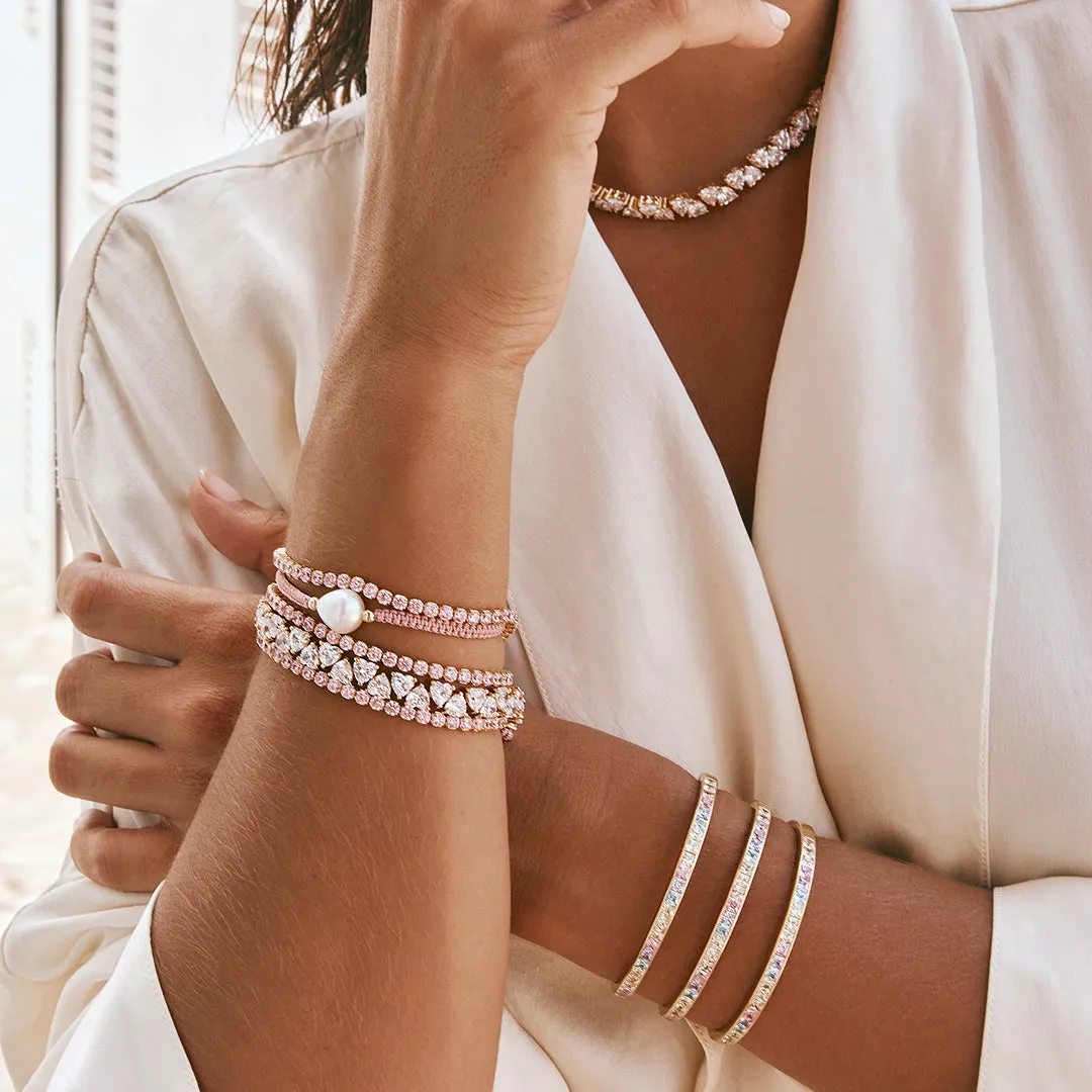 PEARL ROPE BRACELET - ROSA