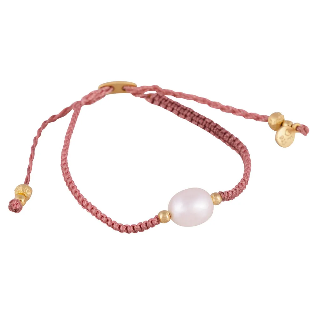 PEARL ROPE BRACELET - ROSA