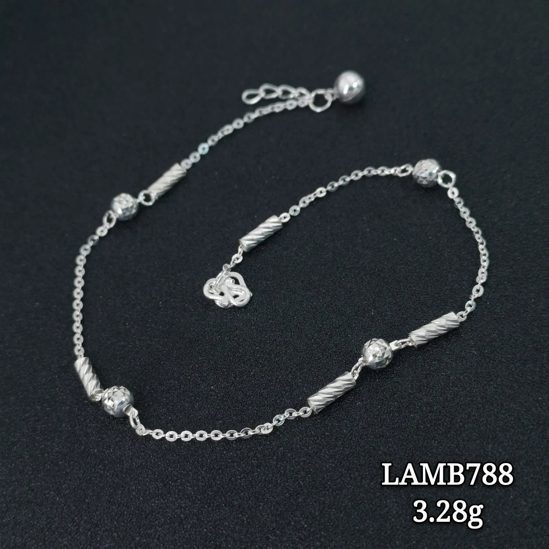 Shining cut Anklet LAMB788
