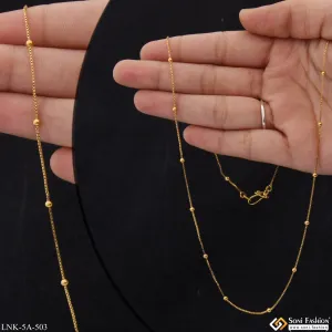 Small Ball Lovely Design Gold Plated Chain for Ladies - Style A503