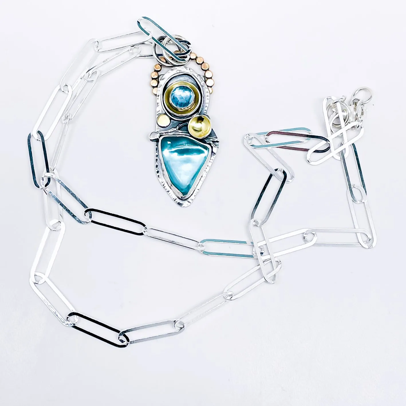 Sterling Silver Ocean Totem Necklace - Maui Sea Glass