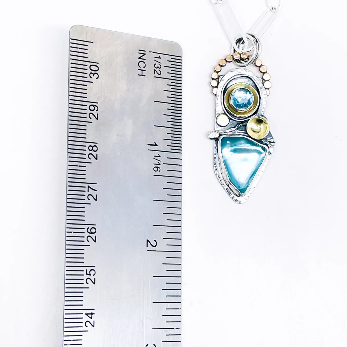Sterling Silver Ocean Totem Necklace - Maui Sea Glass